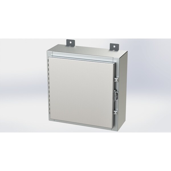 Saginaw Control & Engineering Padlockable Hasp Electrical Enclosures, 16 in H, 6 in D, 16 in W, NEMA 4X, 304 Stainless Steel SCE-16H1606SSLP - main